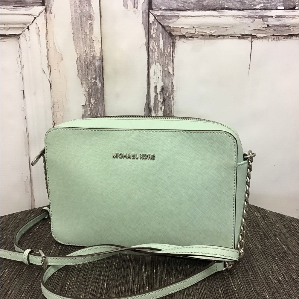 Michael Kors Mint Green Crossbody Bag